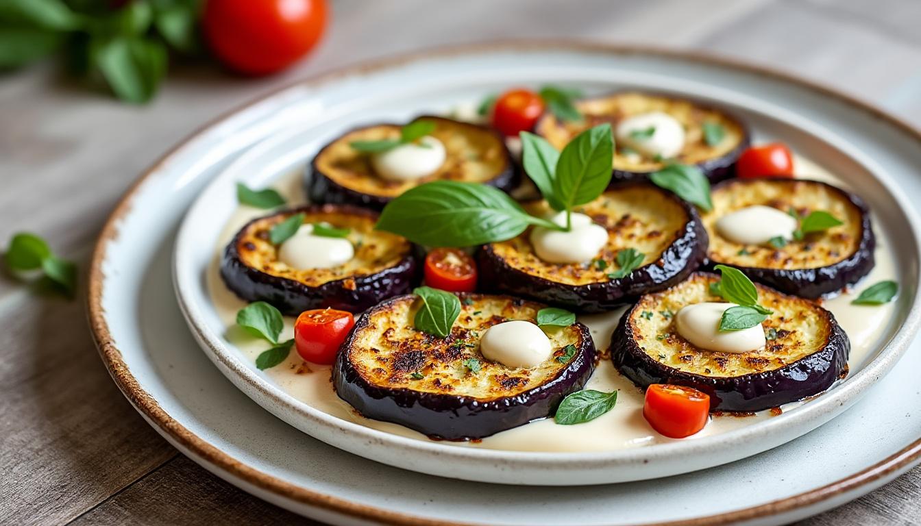 découvrez un menu estival savoureux avec des aubergines rôties au tahini, des sardines au four parfumées au citron et à l'ail, et un délicieux trifle aux fruits d’été. des recettes légères et gourmandes pour régaler vos convives !