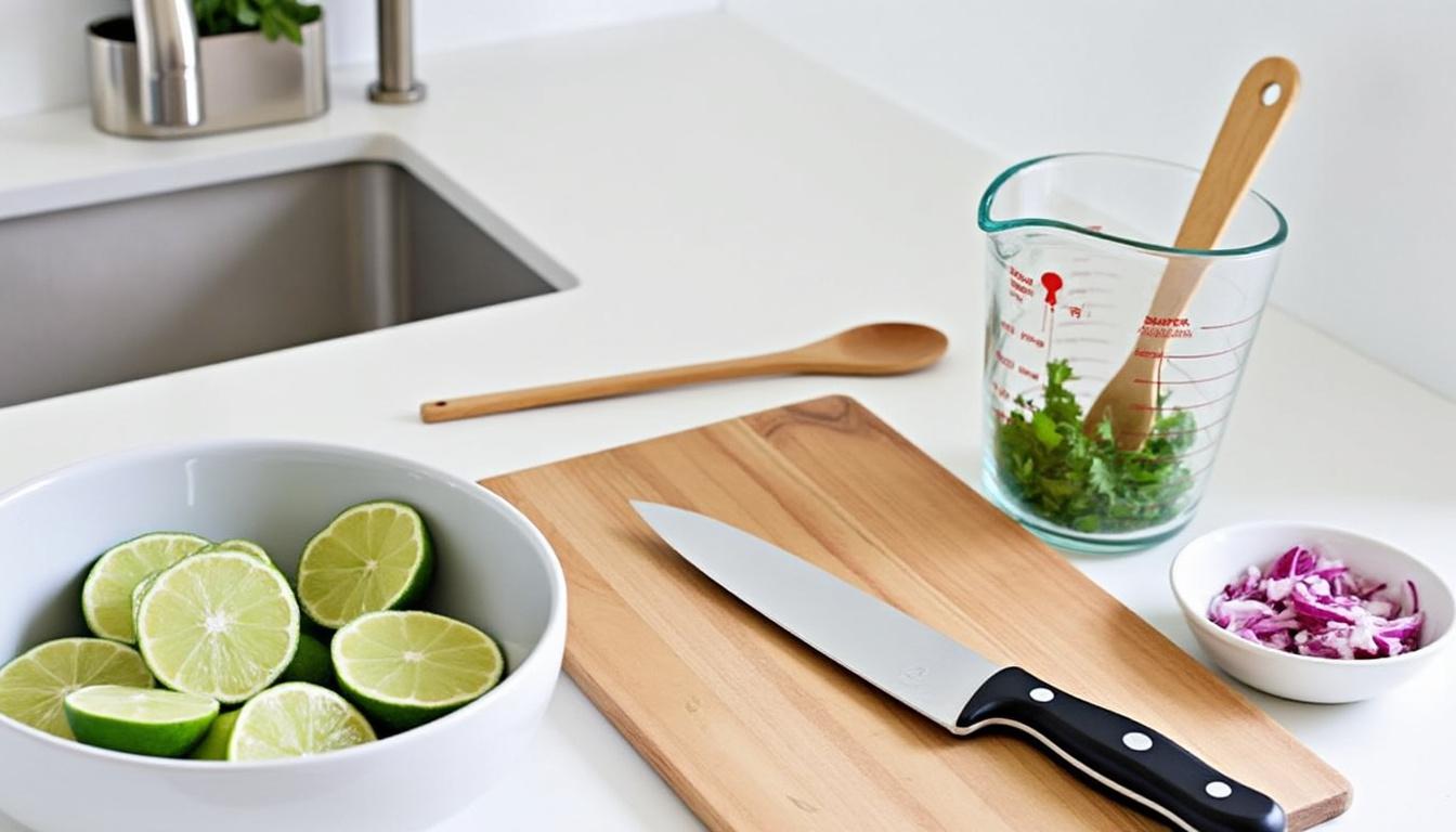 Ceviche de maquereau, citron et herbes / Galettes de courgette à la feta / Granité pastèque-citron vert découvrez un menu estival gourmand avec un ceviche de maquereau au citron et herbes fraîches, accompagné de galettes de courgette à la feta et d’un granité rafraîchissant pastèque-citron vert. recettes faciles, saveurs fraîches et originales !