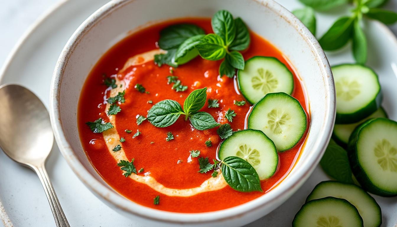 Gaspacho de concombre et yaourt / Riz safrané aux fruits de mer / Tarte rustique aux nectarines découvrez un menu estival raffiné : gaspacho frais de concombre et yaourt, riz safrané parfumé aux fruits de mer, suivi d'une tarte rustique aux nectarines juteuses. un trio de recettes savoureuses et faciles à réaliser pour régaler vos convives !