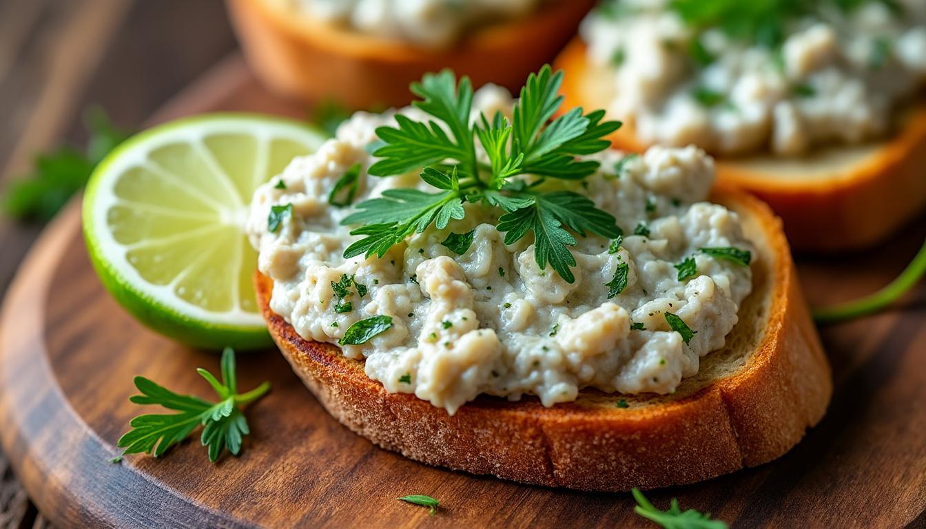 découvrez un menu frais et savoureux : rillettes de sardine au citron vert, accompagnées d'une salade tiède de haricots verts au thon, et terminez sur une note légère avec une soupe glacée de pastèque. idéal pour un repas estival gourmand et équilibré.
