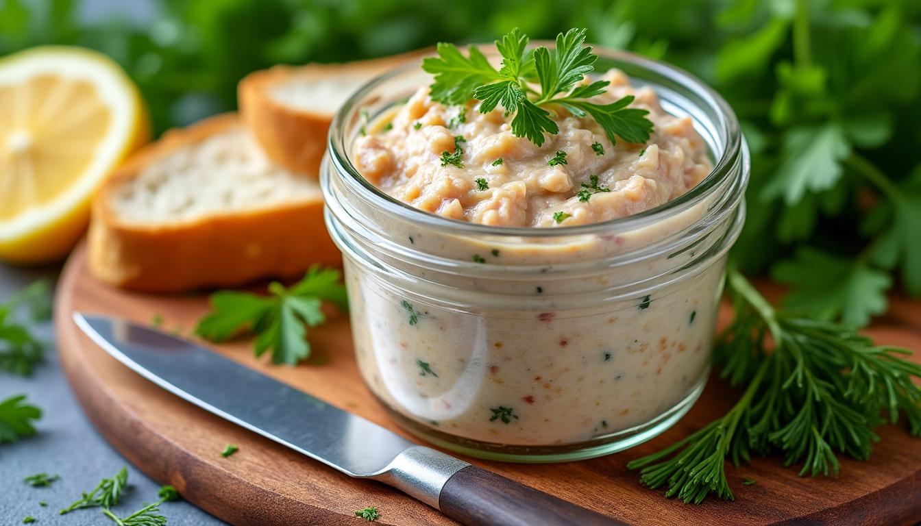 découvrez un trio gourmand avec des rillettes de thon relevées au citron, des gambas poêlées à l’ail et au persil, et une fraîche salade de melon au basilic. une entrée estivale savoureuse et raffinée.