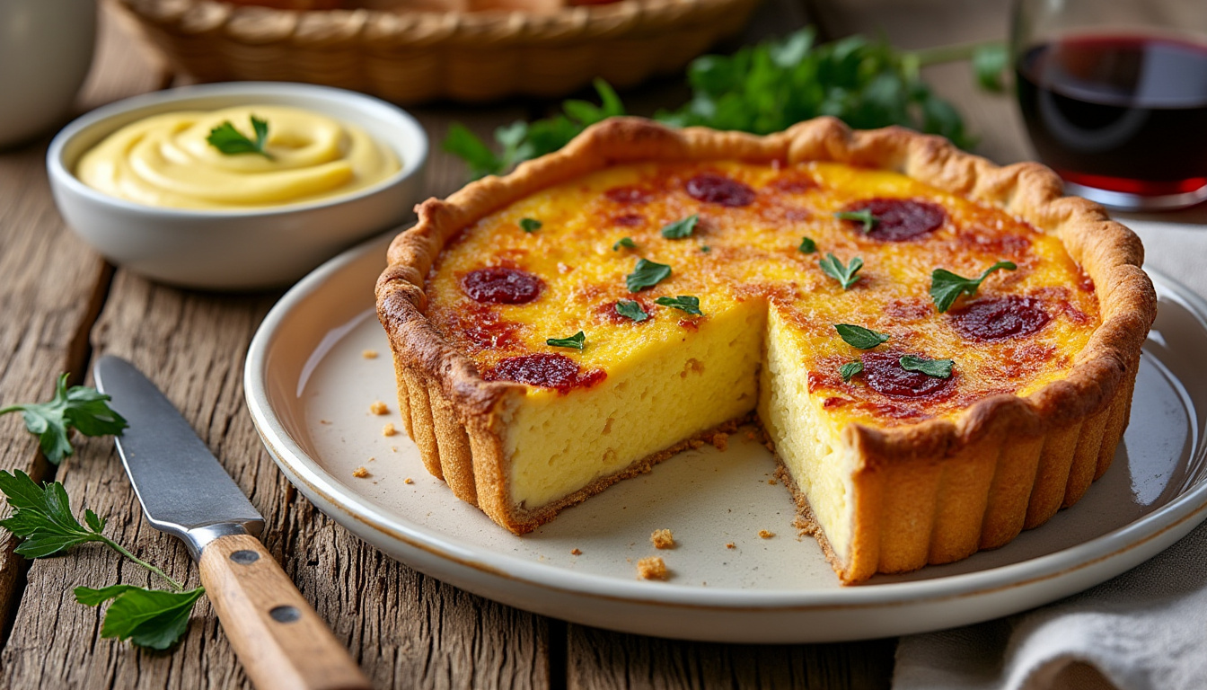 Velouté de potimarron / Quiche au four au vin rouge, polenta crémeuse / Tarte à la figue et amandes découvrez un menu savoureux : velouté onctueux de potimarron, quiche gourmande au vin rouge servie avec polenta crémeuse, et terminez par une tarte fondante aux figues et amandes. un repas chaleureux aux saveurs automnales.