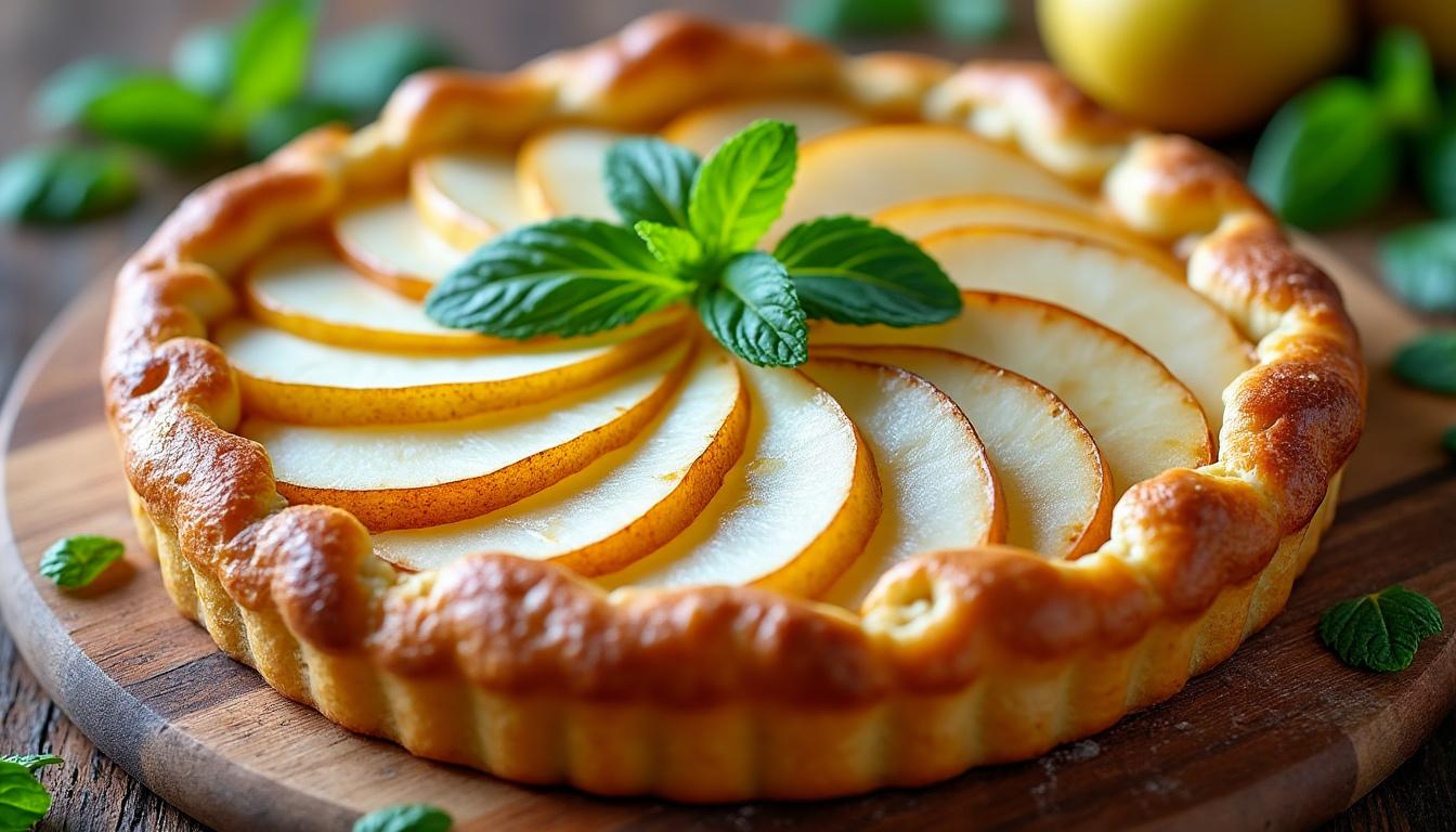 Carpaccio de betteraves aux herbes / Canard mijoté à la sauge, carottes glacées / Tarte aux poires à la menthe découvrez un menu raffiné avec un carpaccio de betteraves aux herbes, un canard mijoté à la sauge et carottes glacées, suivi d’une tarte aux poires parfumée à la menthe. des saveurs fraîches, gourmandes et originales à savourer.