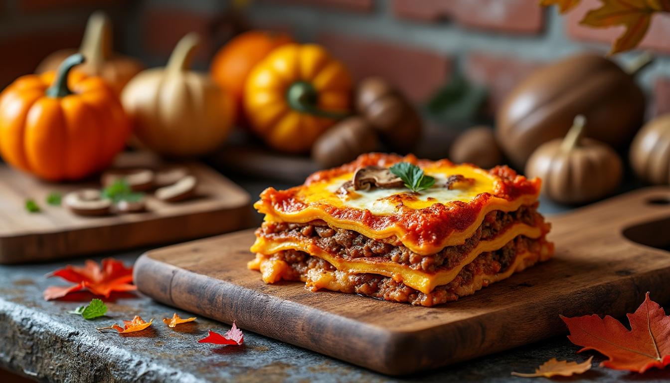 Velouté de courge butternut et parmesan / Lasagnes mijoté aux champignons, riz / Crème brûlée au miel découvrez un menu raffiné avec un velouté de courge butternut au parmesan, des lasagnes mijotées aux champignons accompagnées de riz, et terminez sur une note sucrée avec une crème brûlée parfumée au miel. un voyage gourmand et savoureux à chaque bouchée !