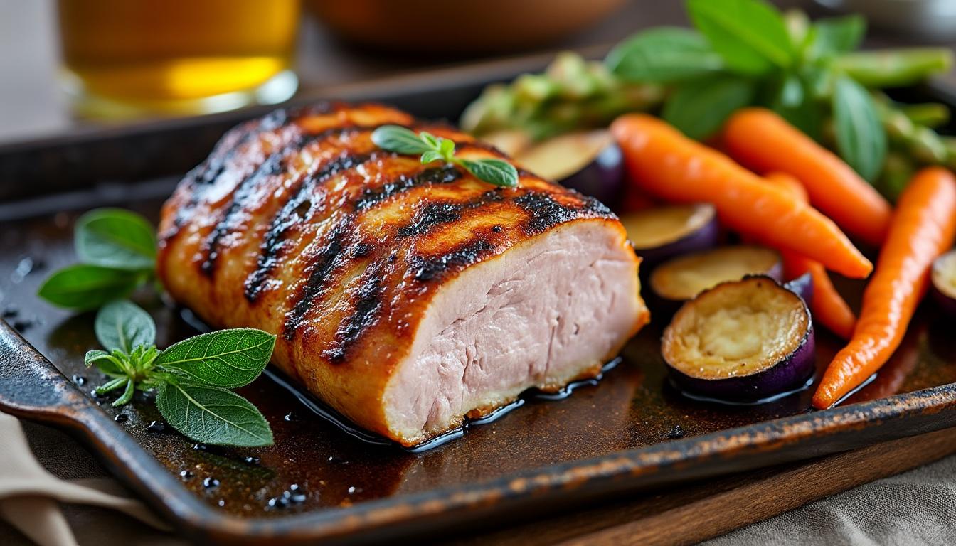 savourez un menu gourmand composé de céleri rémoulade frais, filet mignon poêlé à la sauge accompagné de légumes rôtis, et terminez sur une note sucrée avec un riz au lait à la vanille.